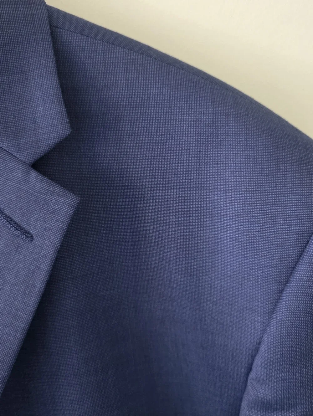 NWOT Lauren Ralph Lauren Navy Textured Weave Wool Blazer Size 48R Old Money Prep